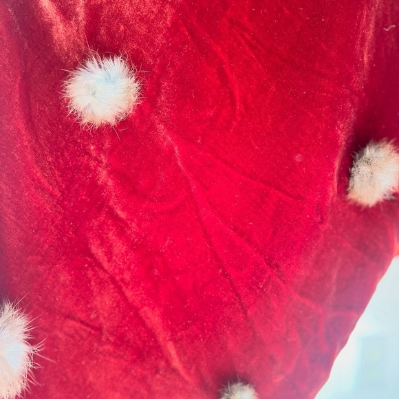 RUST SILK VELVET & SATIN 1950’s 50s Vintage Retro Vintage Rabbit Fur Shawl Wrap - Picture 8 of 16